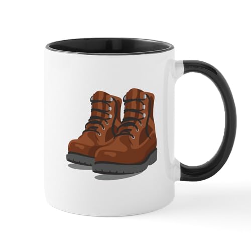 White/Black Inside - Hiking Boots Mugs