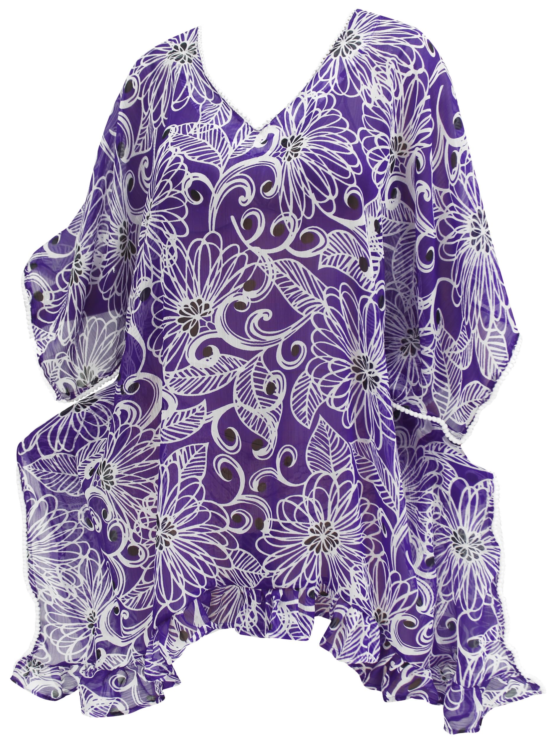 LA LEELA Women's Beach Cover Up - Lightweight Summer Bikini Robe Dress with Pockets | Perfect for Poolside, Vacation & Resort Wear
