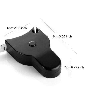 2 Pack 1.5M (60 Inch) Retractable Fiberglass Body Measuring Tape - Double Sided cm/inch Scale with Push Button for Sewing, Tailoring, Fitness & Weight Loss Tracking
