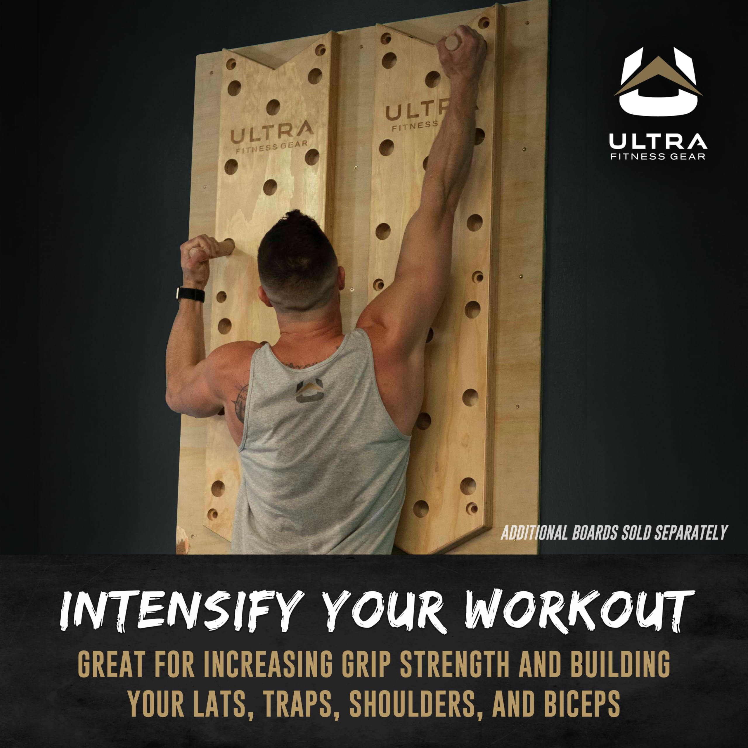 51 Inch Climbing Pegboard with Holds - Cross Training Exercise Equipment for Fitness, Agility & Strength - Perfect for Home Gyms, Rock Climbing Training & Functional Fitness Workouts