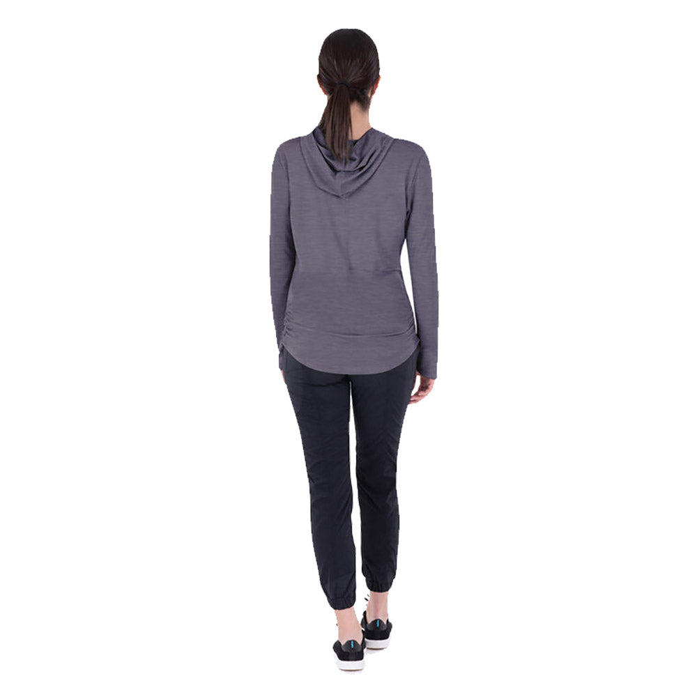 Indygena Olga Quick-Dry Women's Hoodie - Lightweight & Breathable Knit Pullover for Yoga, Running & Outdoor Activities