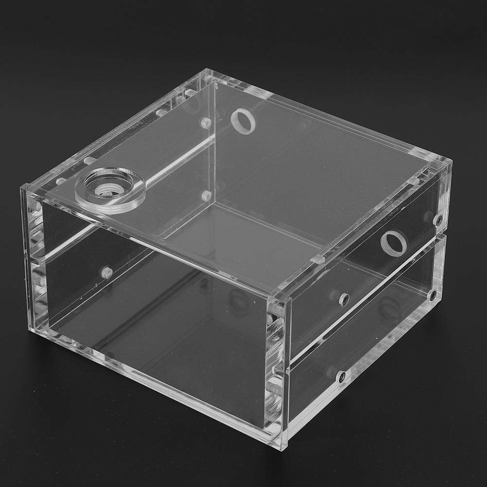 1.25L Transparent Acrylic PC CPU Water Cooling Block with Reservoir - High Performance Radiator for Custom Liquid Cooling PC Builds - Ideal for Gaming Rigs, Workstations, and Overclocking Systems
