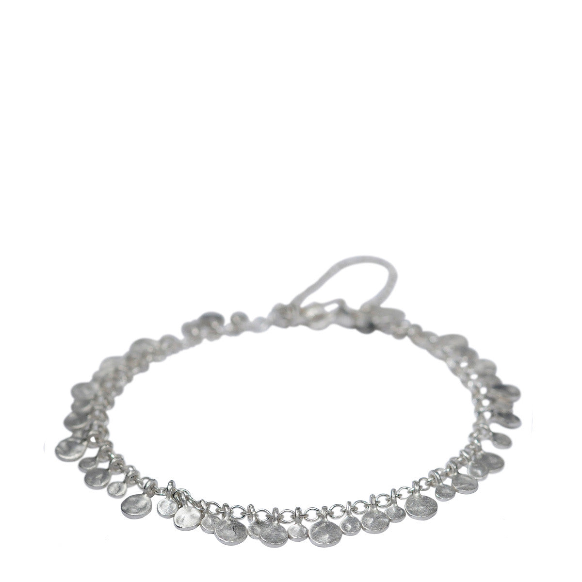 Sterling Silver Tiny Hammered Disc Bracelet for Women - Dainty Minimalist Jewelry - Perfect for Everyday Wear, Gifts & Special Occasions