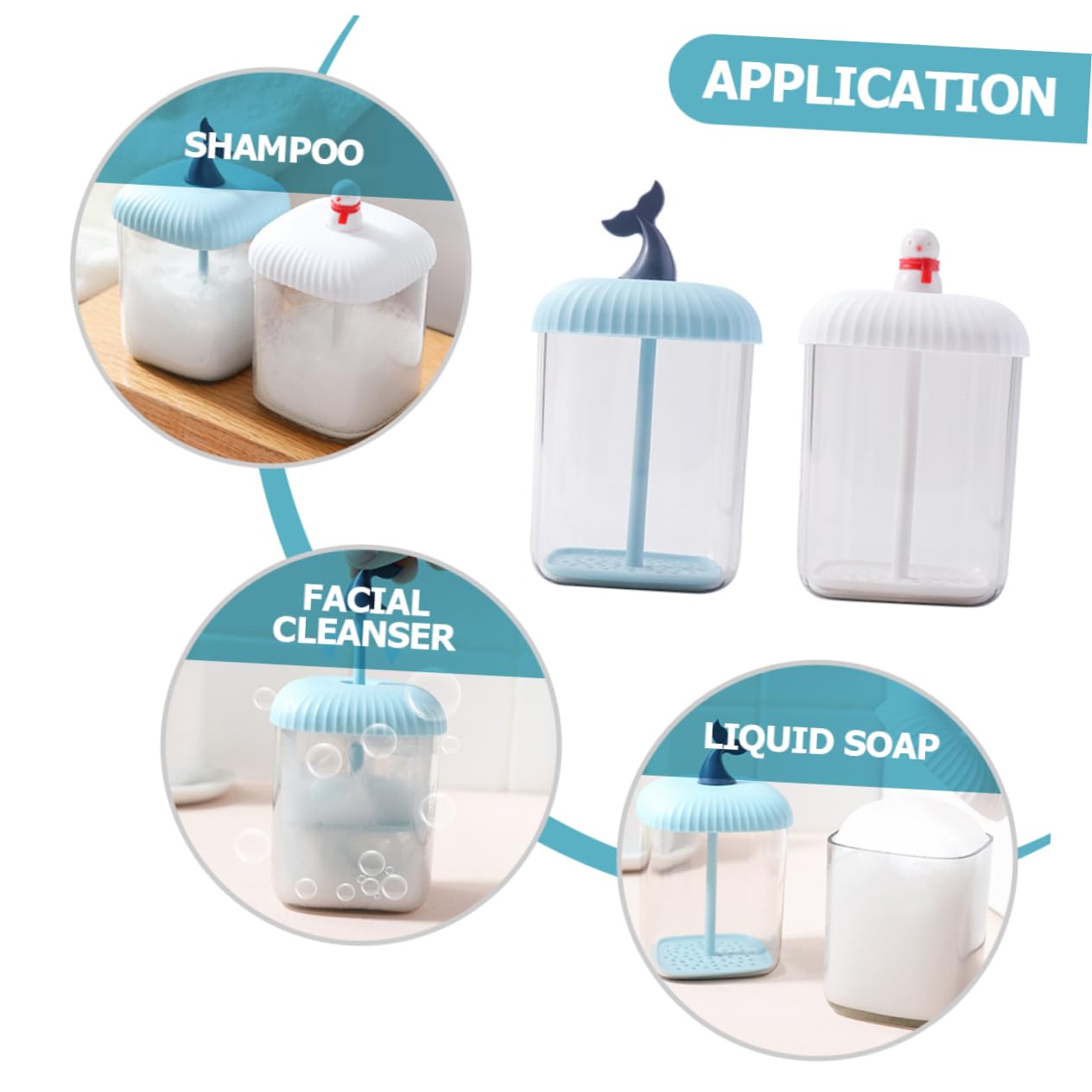 Homoyoyo 2-Pack Manual Foam Maker for Facial Cleansing - Travel-Friendly Bubble Maker for Face Wash & Skincare - Creates Rich Whipped Foam from Gels & Cleansers - Perfect for Daily Skincare Routine & Travel Essentials