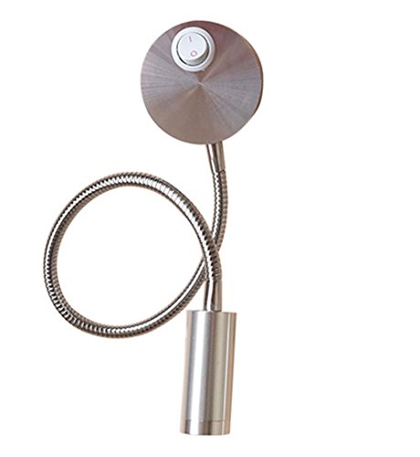 3W High Power LED Wall Picture Light with Flexible Pipe - On/Off Switch - Perfect for Artwork, Gallery, and Home Decor Lighting