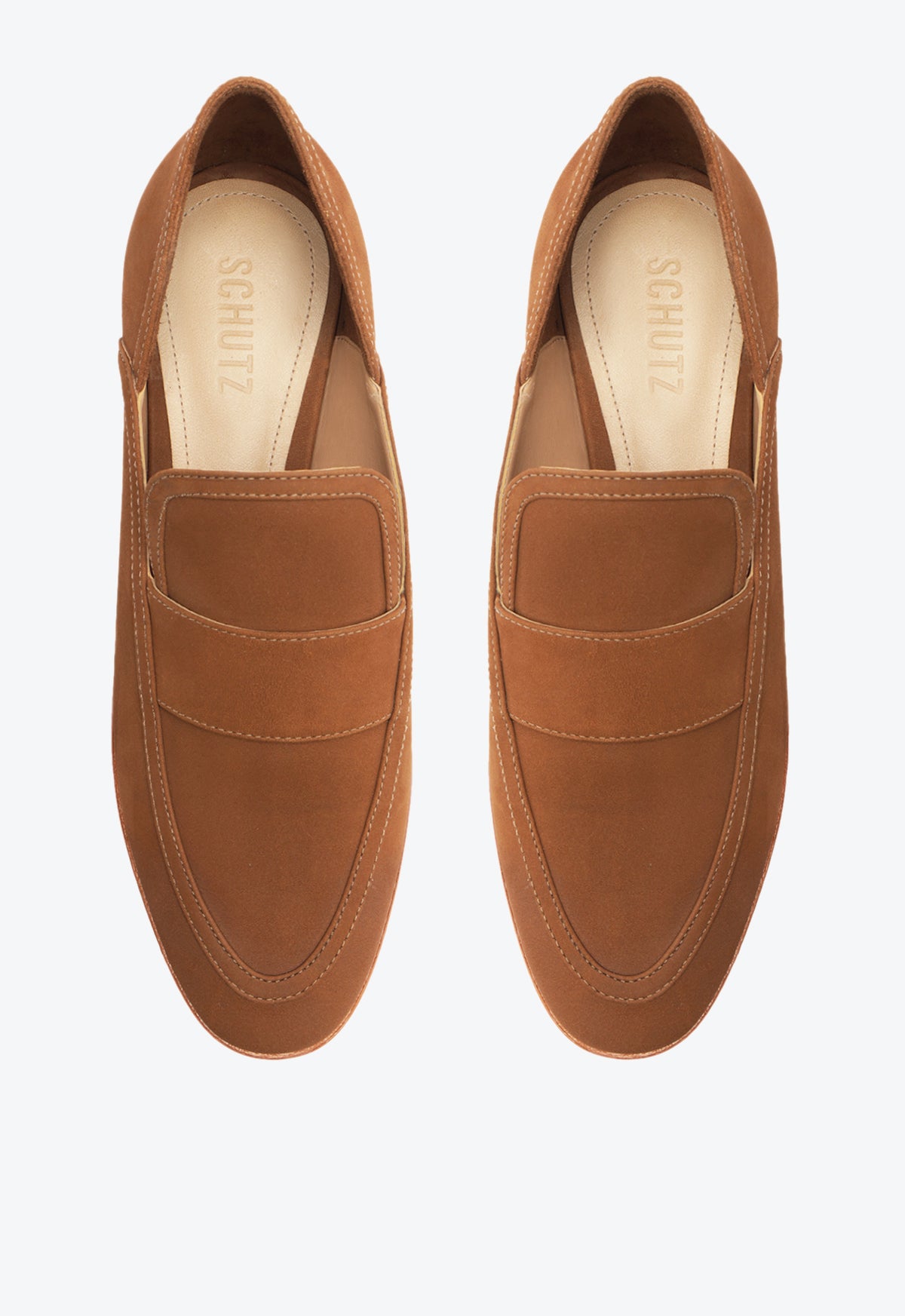 Maurice Nubuck Leather Flat Shoes for Women - Comfortable Slip-On Loafers for Casual Wear, Office & Travel