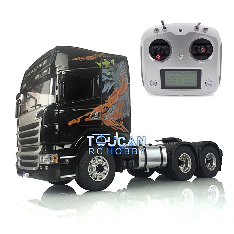 1/14 LESU 6x6 RC Tractor Truck Metal Chassis - Off-Road Rock Crawler Unassembled Kit with Motor, ESC, Servo, Lights, Sound & Radio System - Perfect for RC Hobbyists and Off-Road Adventure Enthusiasts