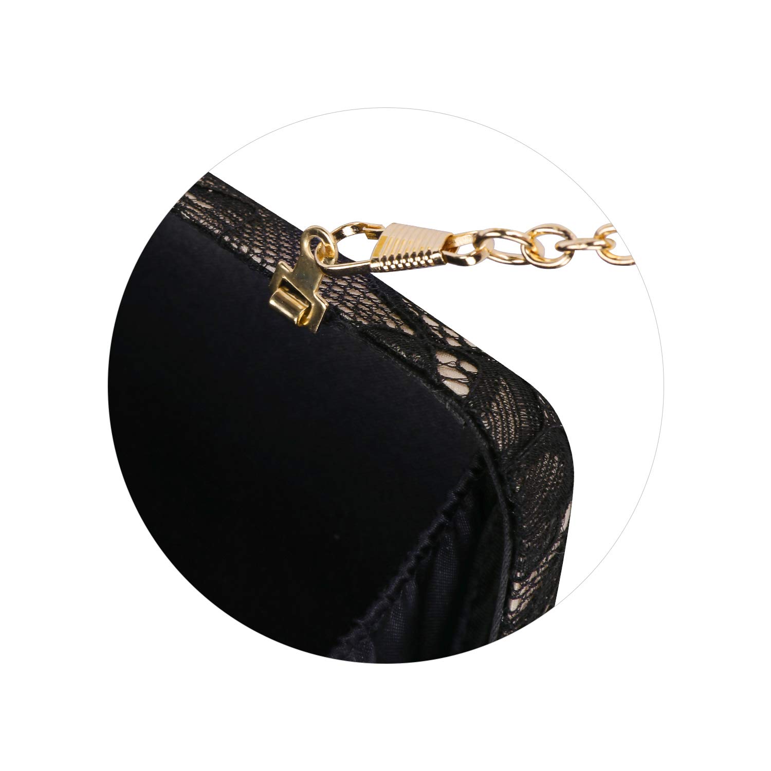 Elegant Floral Lace Clutch Purse for Women - Formal Evening Prom Handbag - Perfect for Weddings, Parties & Special Occasions