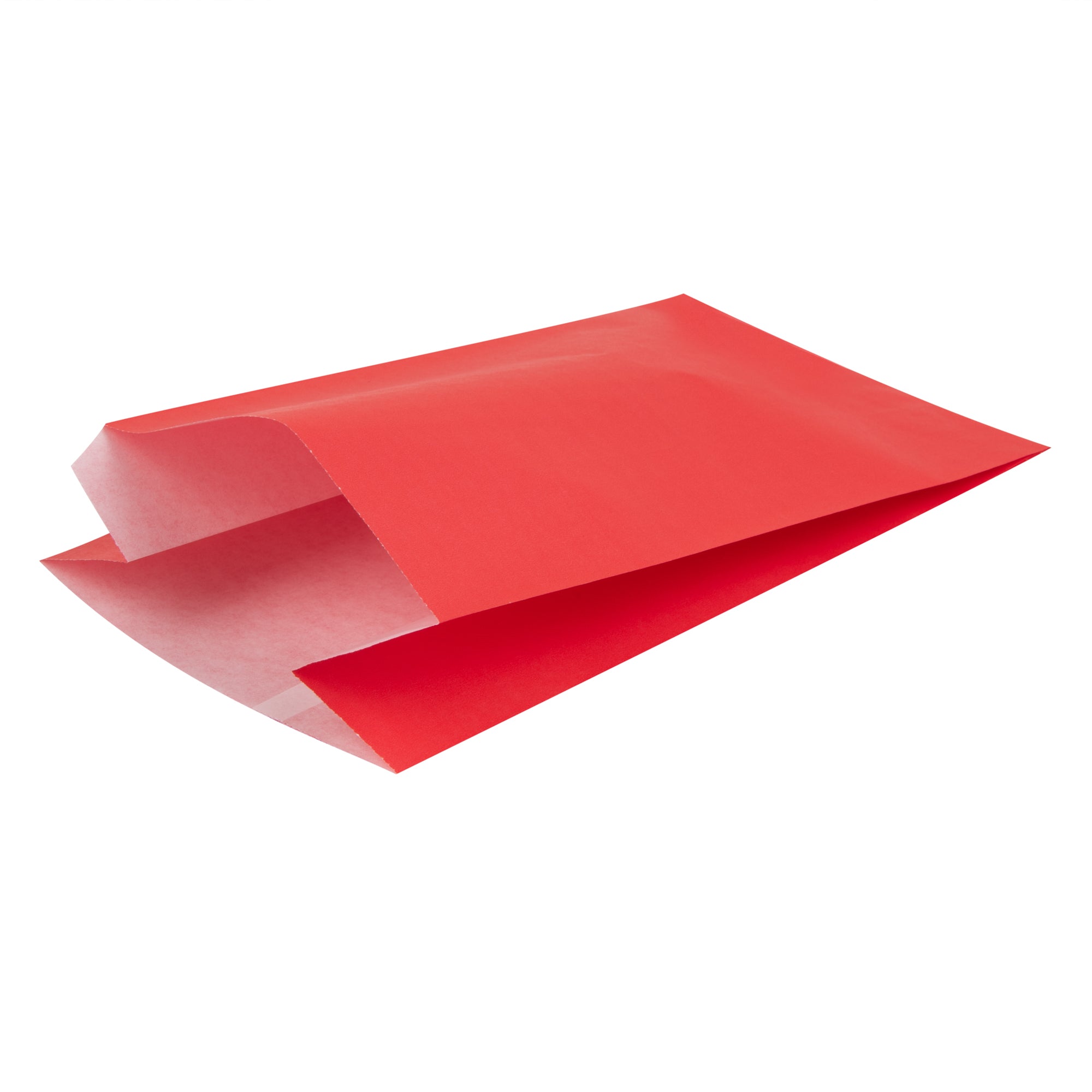 Red French Fry & Snack Bags - 5x3x8.75 Inches, 100 Count Box | Perfect for Parties, Fast Food, and Takeout Restaurants