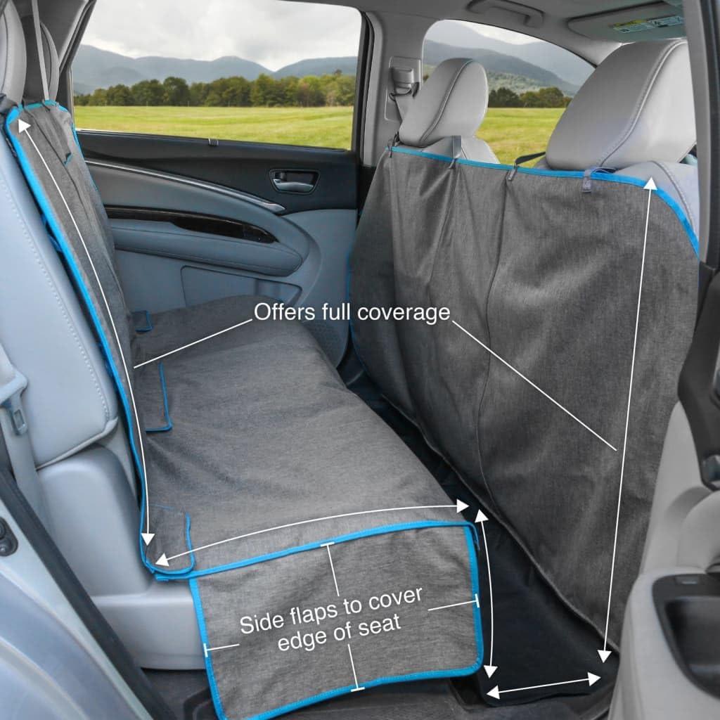 Kurgo Water-Resistant Dog Hammock Car Seat Cover for Pets - Durable Pet Seat Protector for Cars, Trucks & SUVs | Perfect for Travel, Hiking & Outdoor Adventures with Your Dog