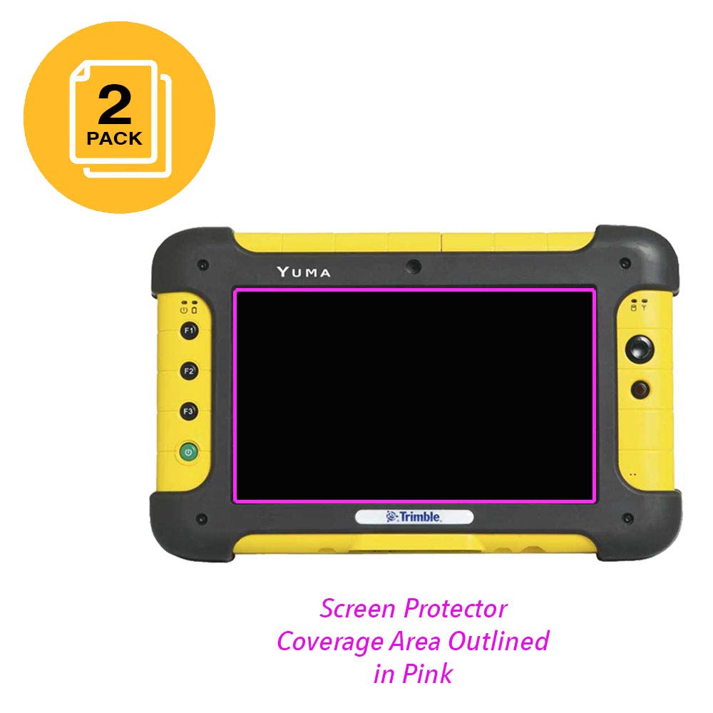 Trimble Yuma Rugged Tablet Screen Protector (2 Pack) - Anti-Glare, Scratch-Resistant Film for Outdoor Work & Field Use
