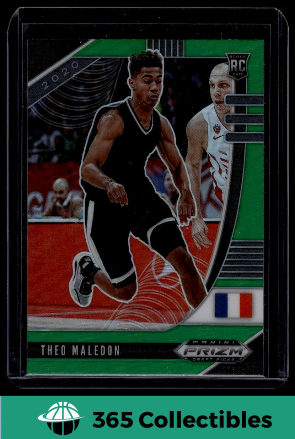 2020 Panini Prizm Draft Picks Collegiate Theo Maledon Green #17 Basketball Card - Rare Collectible for NBA Fans & Card Collectors | Perfect for Trading, Displaying, and Investment