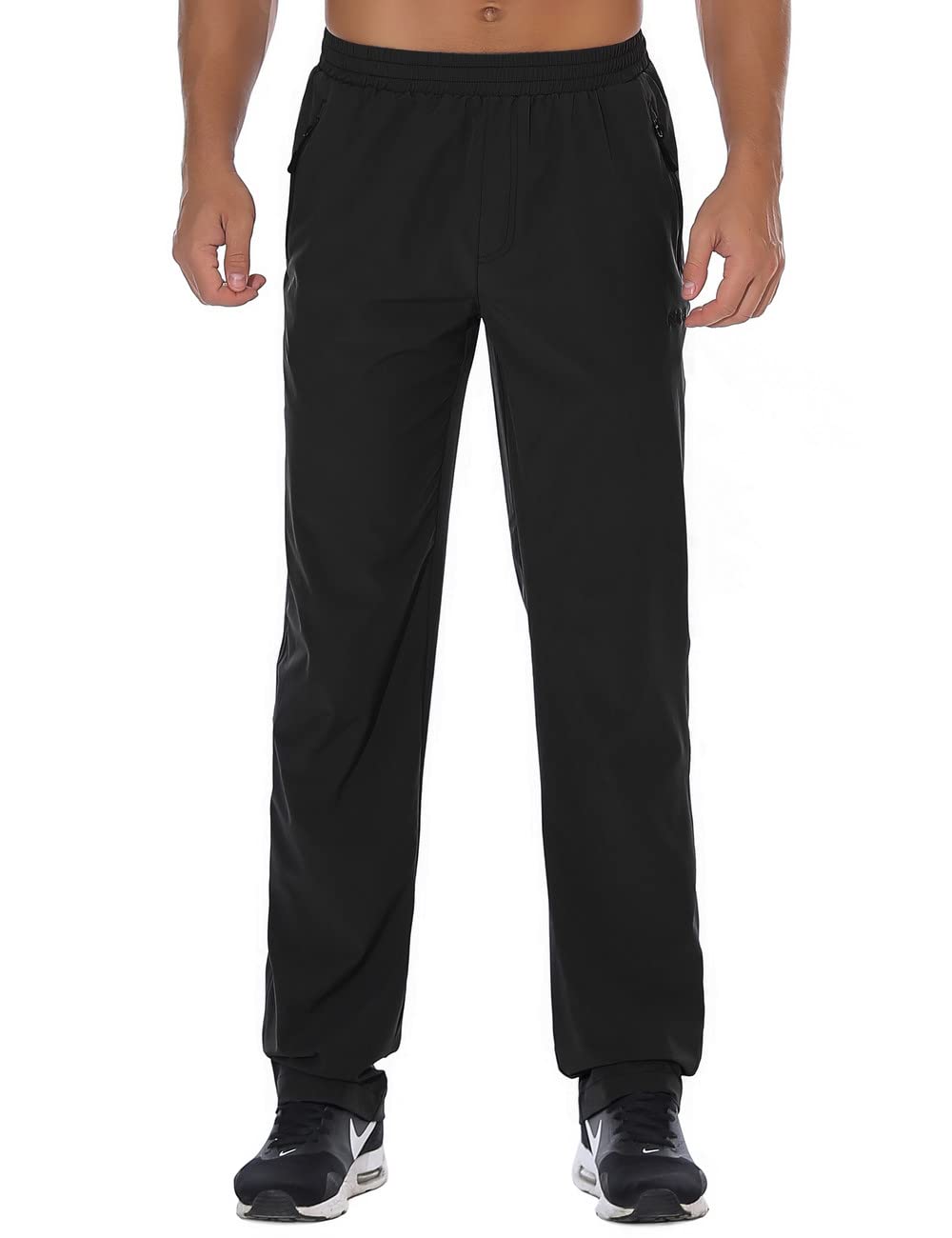 Men's Quick Dry Hiking Cargo Pants - Lightweight Outdoor Climbing Pants for Trekking & Travel (Black, 36Wx34L) - Perfect for Camping, Backpacking & Mountain Adventures