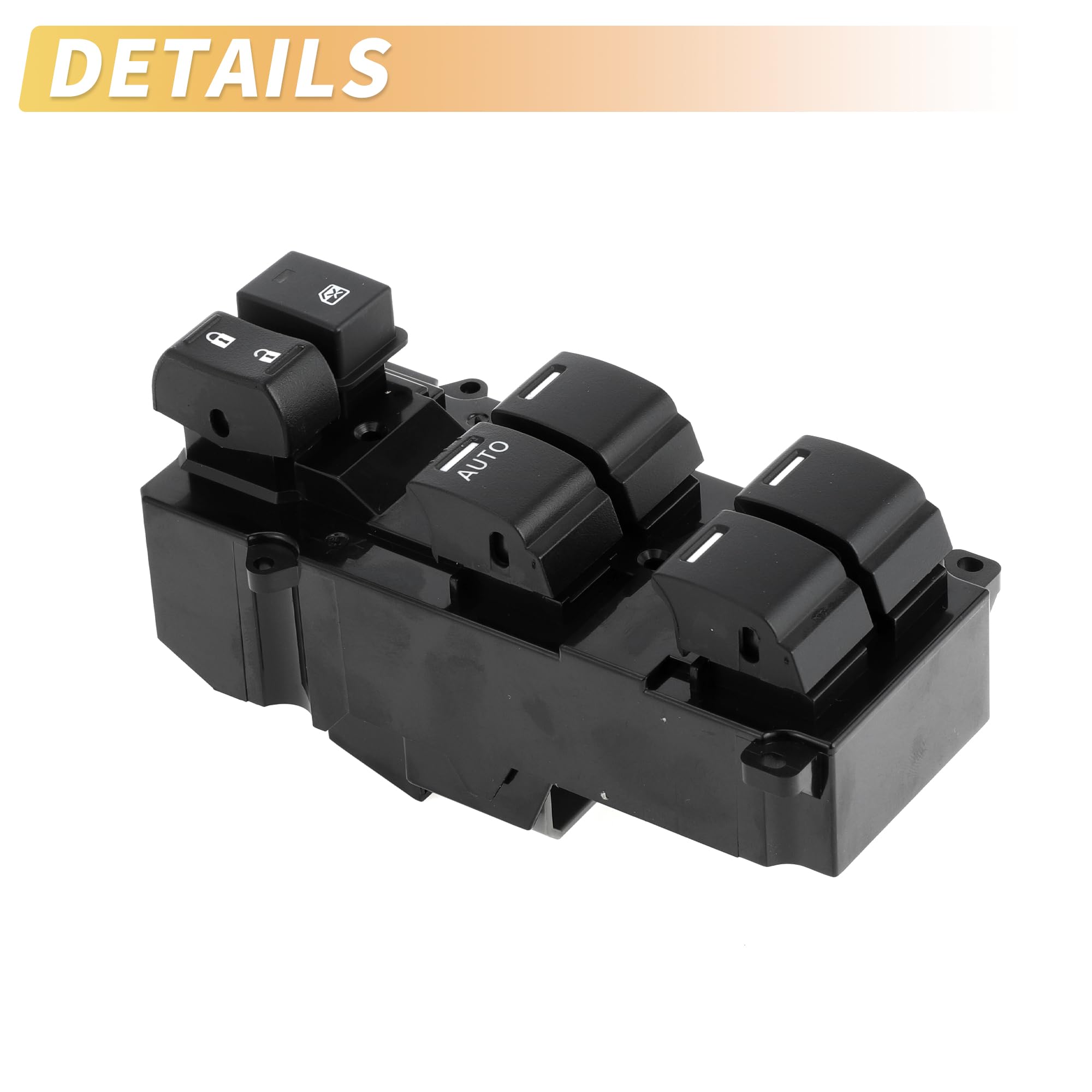 X AUTOHAUX Power Window Switch - Left Front Driver Side Window Control Replacement for Honda CRV 2011 2012 2013 Models | Compatible with CR-V SUV | Easy DIY Installation & Repair