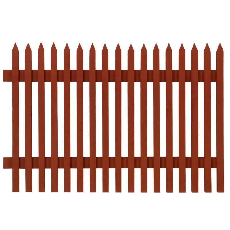 Falu Red Fence Panel - Pre-Painted Pine Wood 1750 x 1180 mm | Traditional Swedish Style Garden Fencing for Outdoor Decoration & Privacy