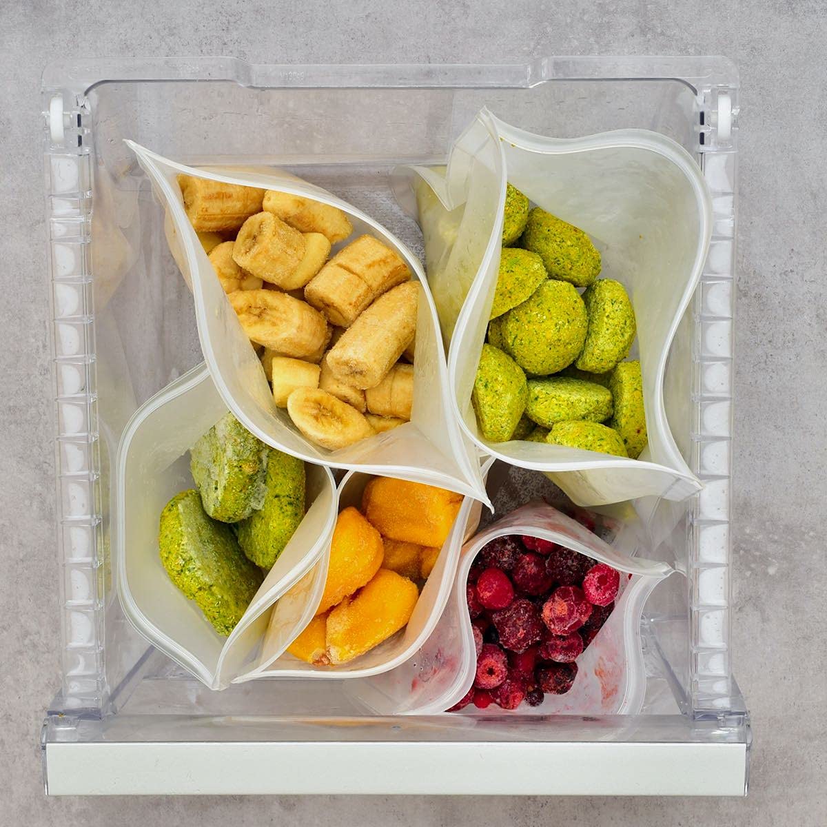 22 Pack Reusable Silicone Freezer Bags - Eco-Friendly Food Storage & Sandwich Bags for Meal Prep, Sous Vide, Freezing & On-the-Go Snacks
