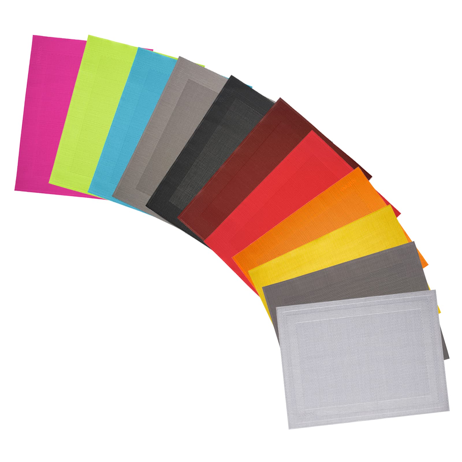 Westmark Home Place Mats - Waterproof Vinyl Polyester Table Mats for Dining Room, Kitchen & Outdoor Use | Non-Slip & Easy to Clean