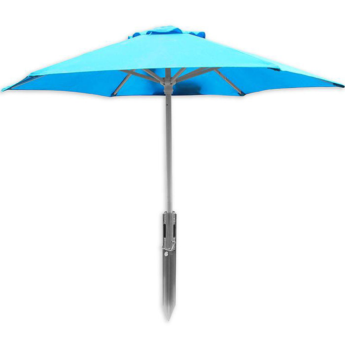 Down River Equipment Sand Stake Umbrella Holder Combo - Beach & Outdoor Umbrella Anchor for Picnics, Camping, and Backyard Use
