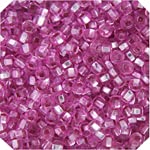 Czech Seed Beads 6/0 S/L Dyed Rose - Premium Glass Beads for Jewelry Making, DIY Crafts, and Embroidery Projects