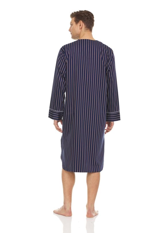 Premium Redwood Tencel Men's Nightshirt - Ultra Soft Sleepwear for Men - Breathable Loose Fit Nightgown - Perfect for Summer Nights & Lounge Wear