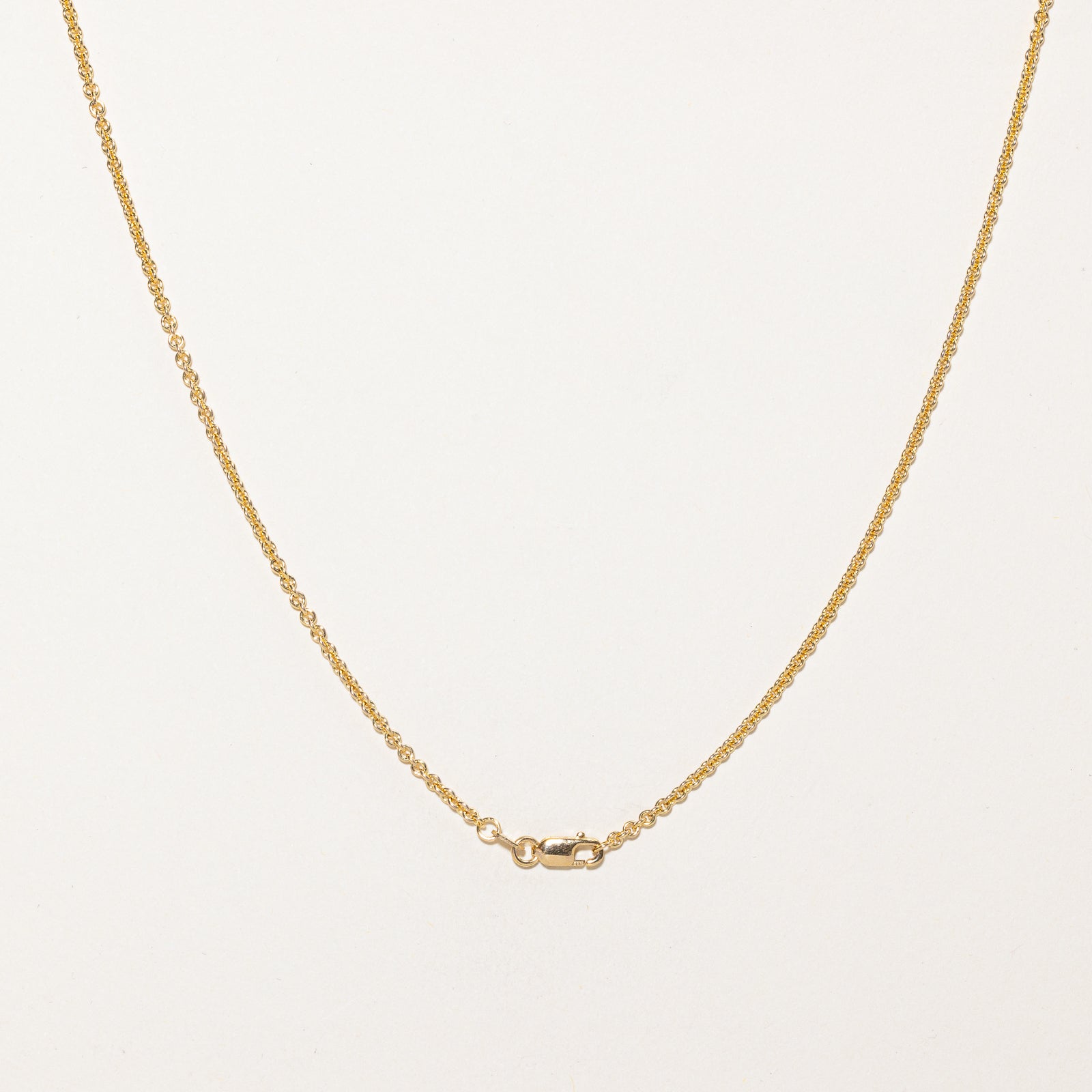 14K Yellow Gold Cable Link Chain Necklace - 1.90mm Width, 18 Inch Length - Elegant Layering Piece for Women, Perfect for Everyday Wear & Special Occasions