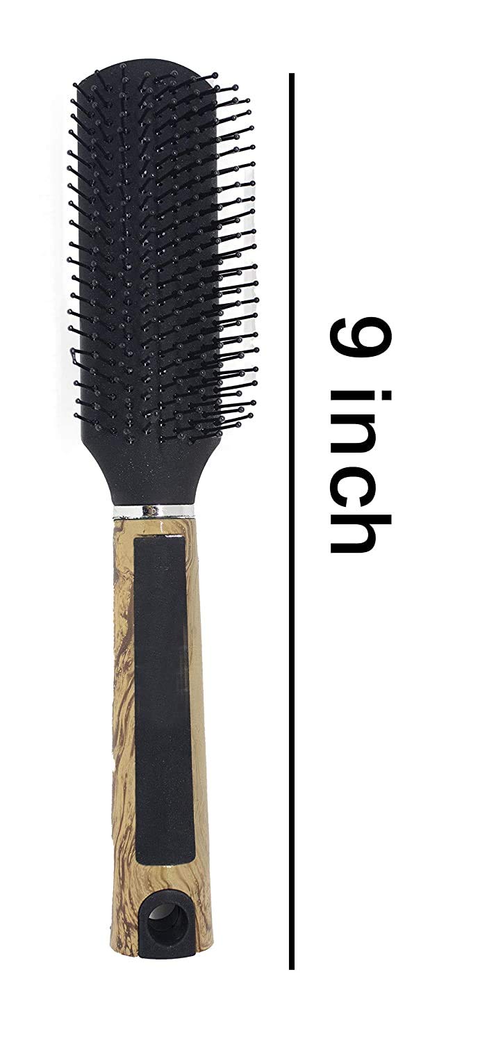 Kabello Wooden Paddle Hair Brush for Women & Men - Detangling & Styling Brush with Natural Bristles (Pack of 1) - Perfect for Home, Travel & Salon Use