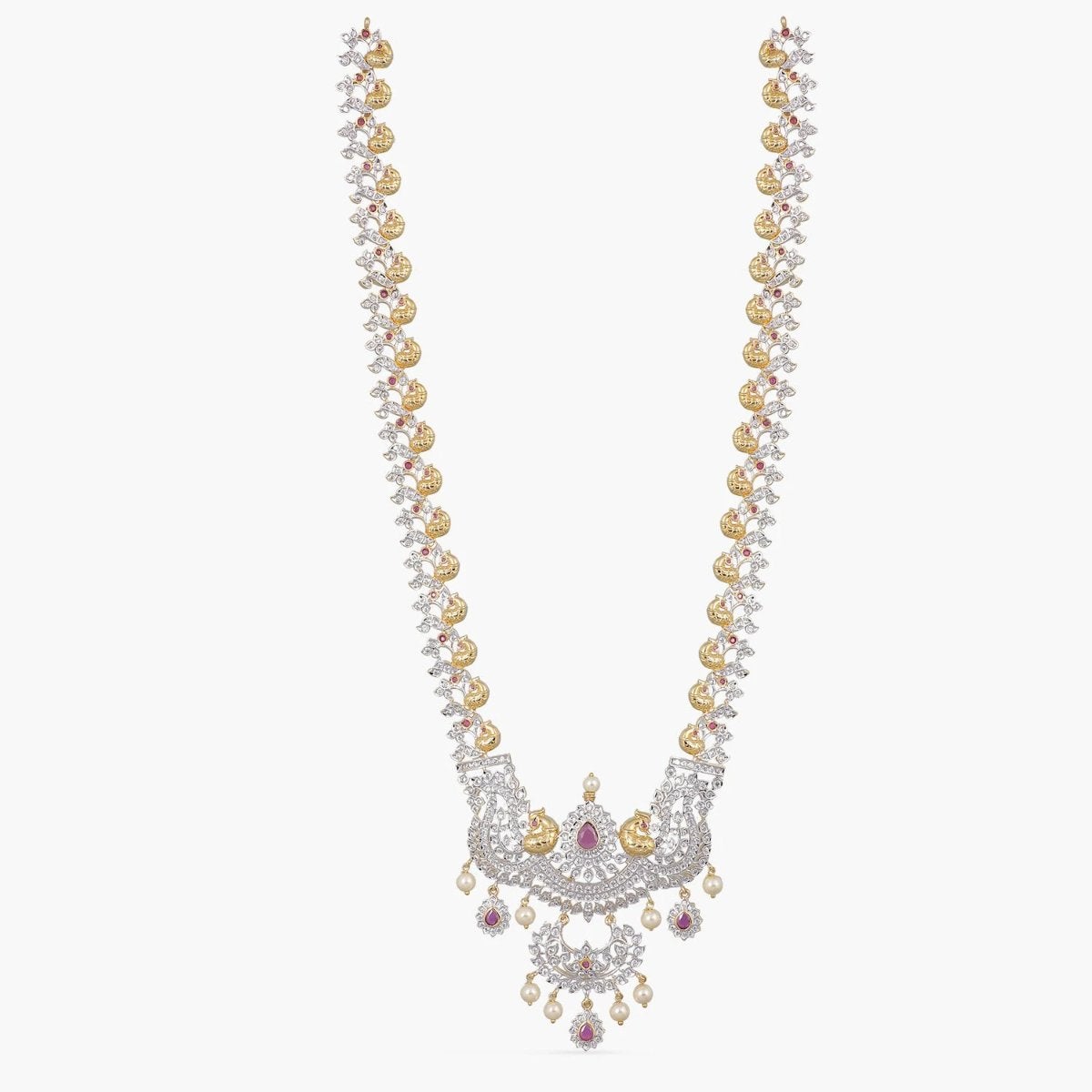 Vibha Nakshatra CZ Bridal Jewelry Set - Elegant Cubic Zirconia Necklace & Earrings for Weddings, Anniversaries & Special Occasions