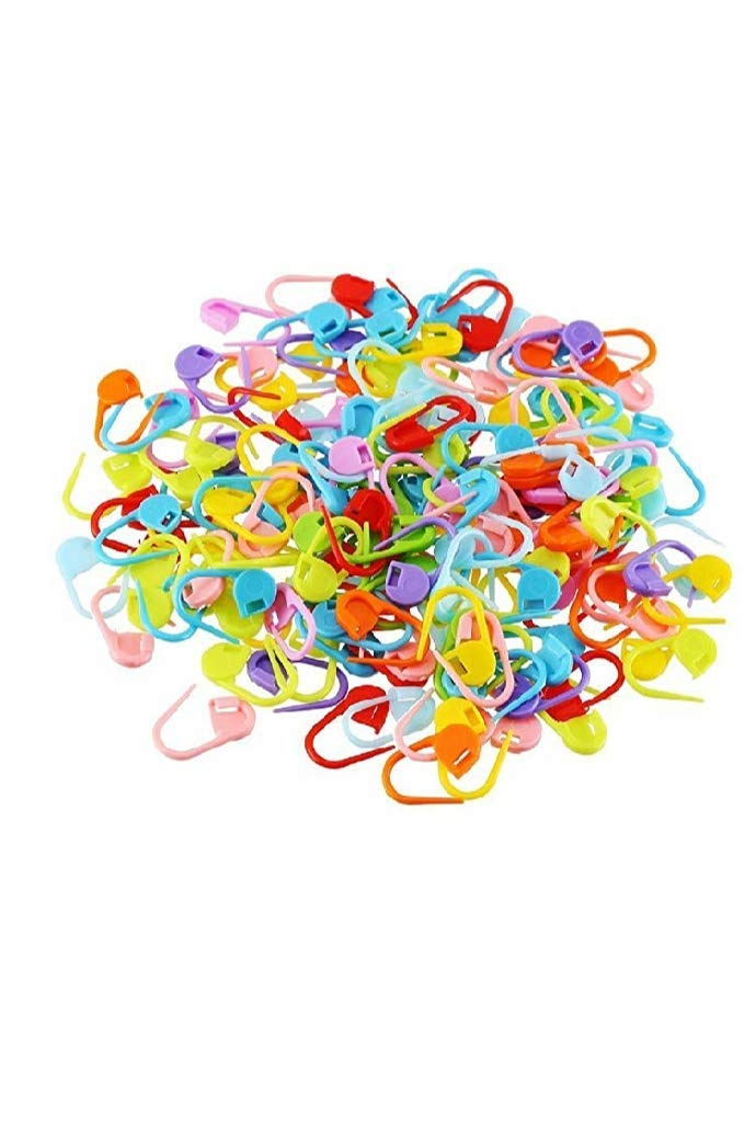 Premium Crochet Locking Stitch Markers for Knitting & Crocheting - 25pcs Non-Slip Stitch Holders with Secure Hook Design - Perfect for Yarn Projects, Sweaters, Scarves & DIY Crafts