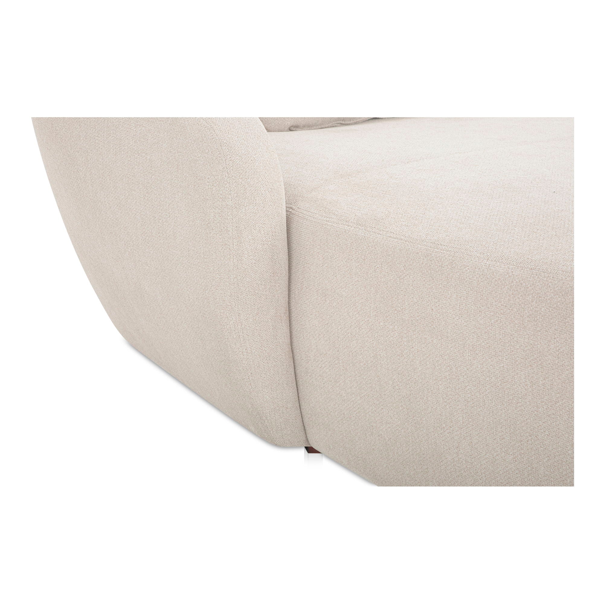 Amelia Lounge Modular Left Sectional Sofa in Warm White - Perfect for Living Room, Family Room & Cozy Home Decor