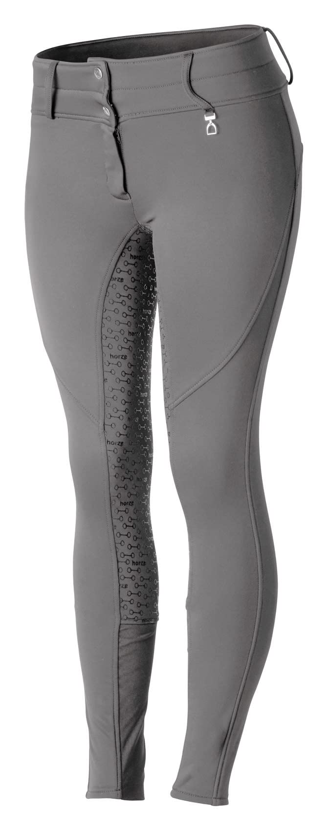 HORZE Rhea Women's Full Seat Thermo Breeches with Back Pockets - Equestrian Riding Pants for Winter & Cold Weather - Perfect for Horseback Riding, Dressage & Show Jumping