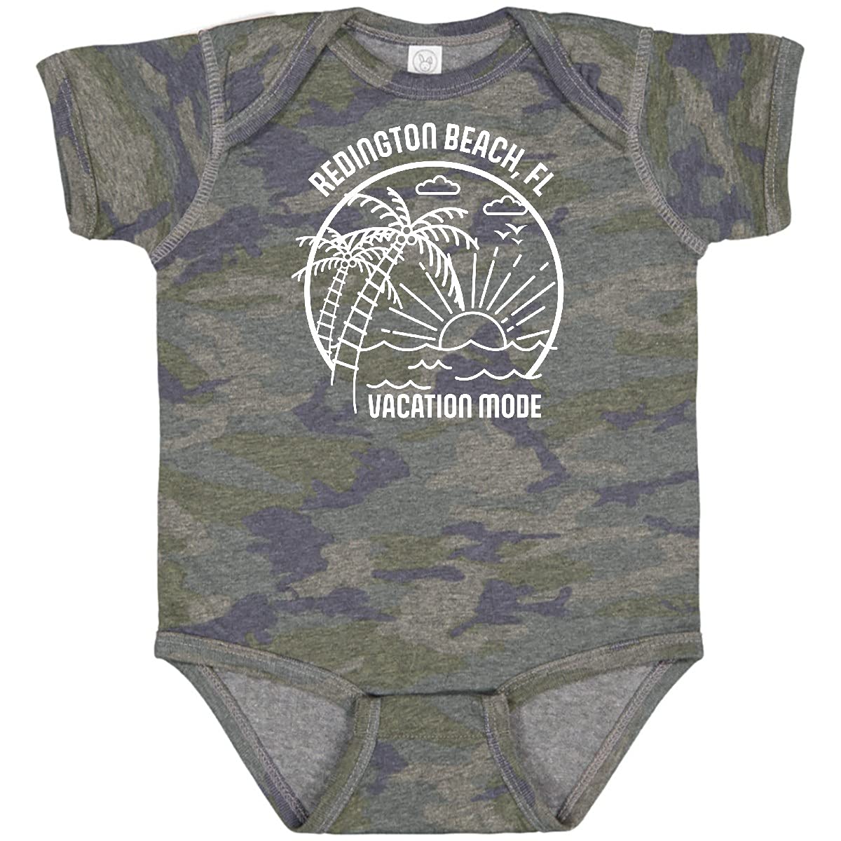 Inktastic Summer Vacation Mode Redington Beach Florida Baby Bodysuit - Cute Florida-Themed Outfit for Infants & Toddlers - Perfect for Beach Trips, Family Vacations & Photo Shoots