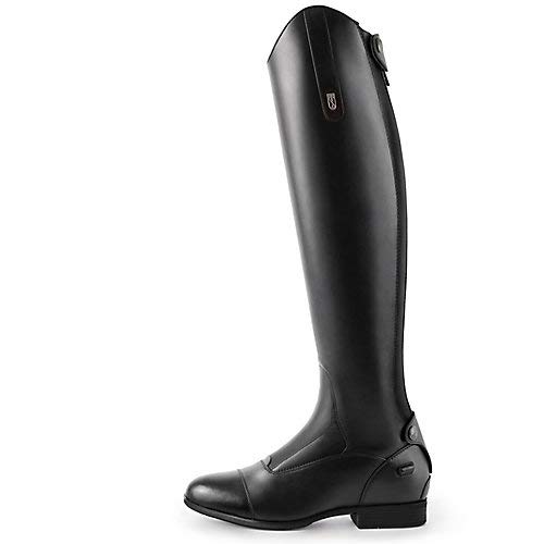 Women's Donatello III Dress Boots - Size 37 Slim Tall Black Leather Ankle Booties for Work, Office & Evening Outfits