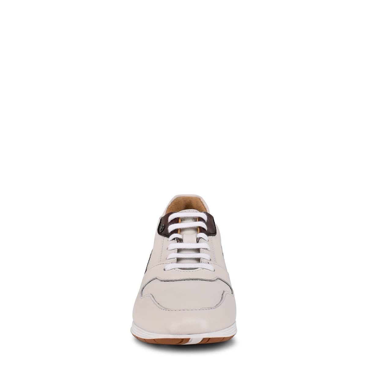 FRANCO CUADRA Men's Leather Sneakers - Comfortable Lace-Up Casual Shoes for Walking, Running & Everyday Wear | Durable Bovine Leather & Stylish Design