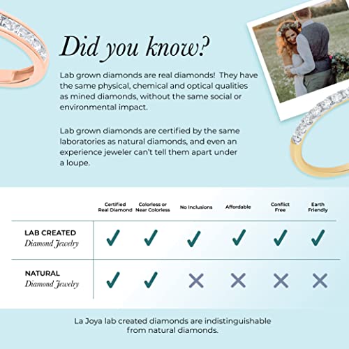 1/10-1/4 CT TW Certified Lab Grown Diamond Ring Bands for Women | Solid 10k White Gold Wedding Band | Sparkling GH VS/SI Lab Created Diamond Ring | Perfect for Engagement, Anniversary & Everyday Wear
