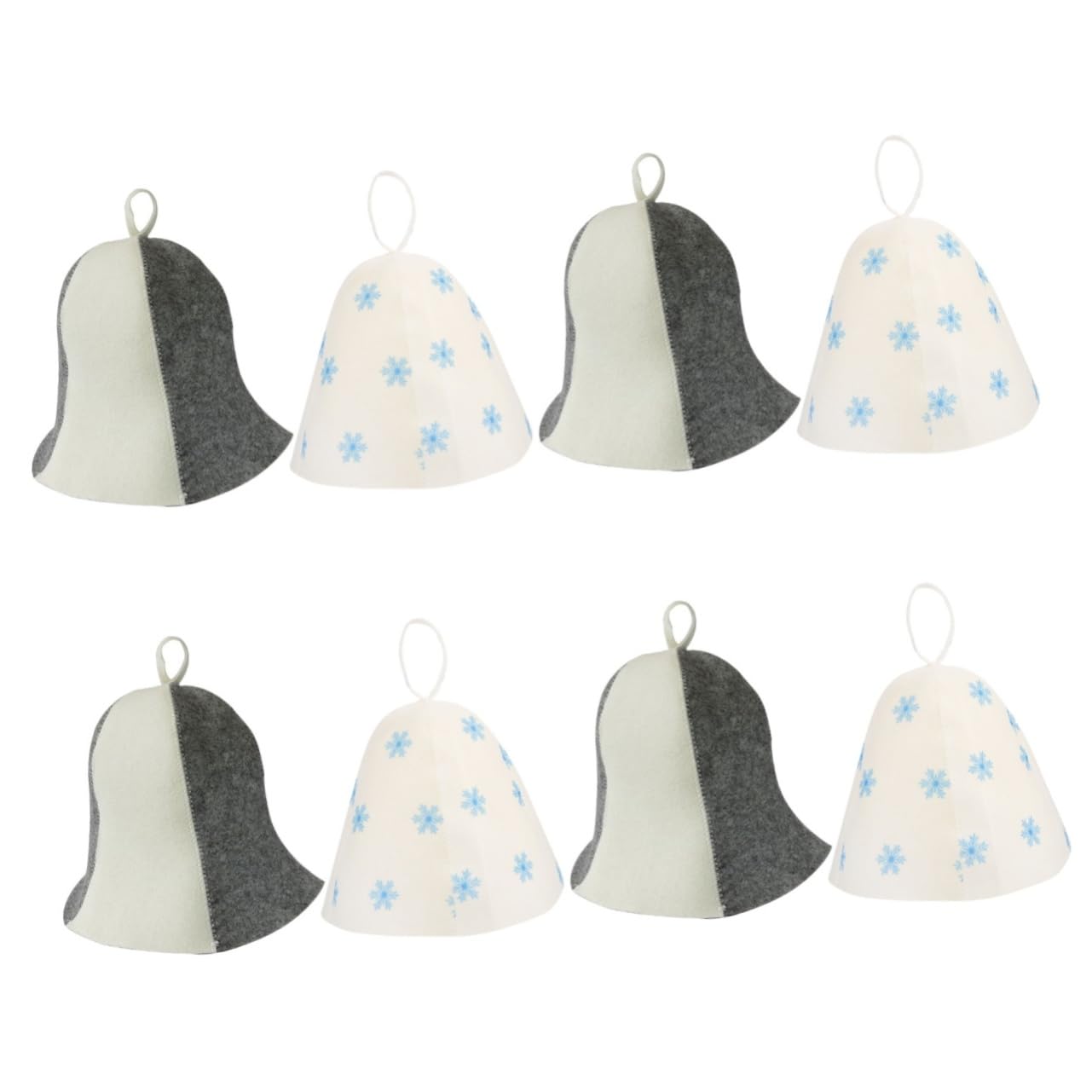 Yardwe 4-Pack Breathable Felt Sauna Hats for Men & Women - Lightweight Steam Spa Accessories, Fashionable Sauna Bath & Shower Hat - Perfect for Sauna Sessions, Spa Treatments, and Hair Protection