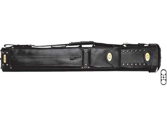 Premium Instroke Cowboy 2x4 Leather Billiard Cue Case - Durable Protection for Pool Cues & Accessories - Perfect for Professional Players & Home Game Rooms