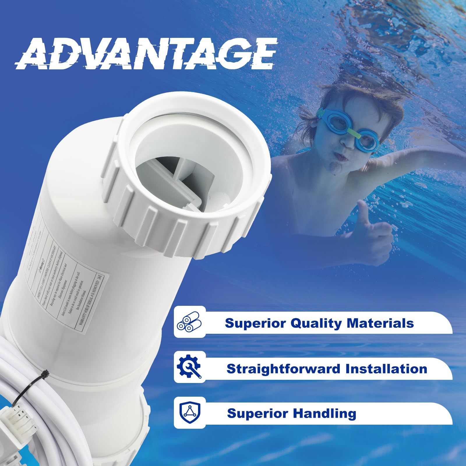 Hayward T-Cell-9 Salt Cell Replacement - Compatible with W3T-Cell-9, T-CELL-9-SWP Models | For Salt Chlorine Generator Systems up to 25,000 Gallon Pools | Perfect for In-Ground and Above-Ground Swimming Pool Maintenance