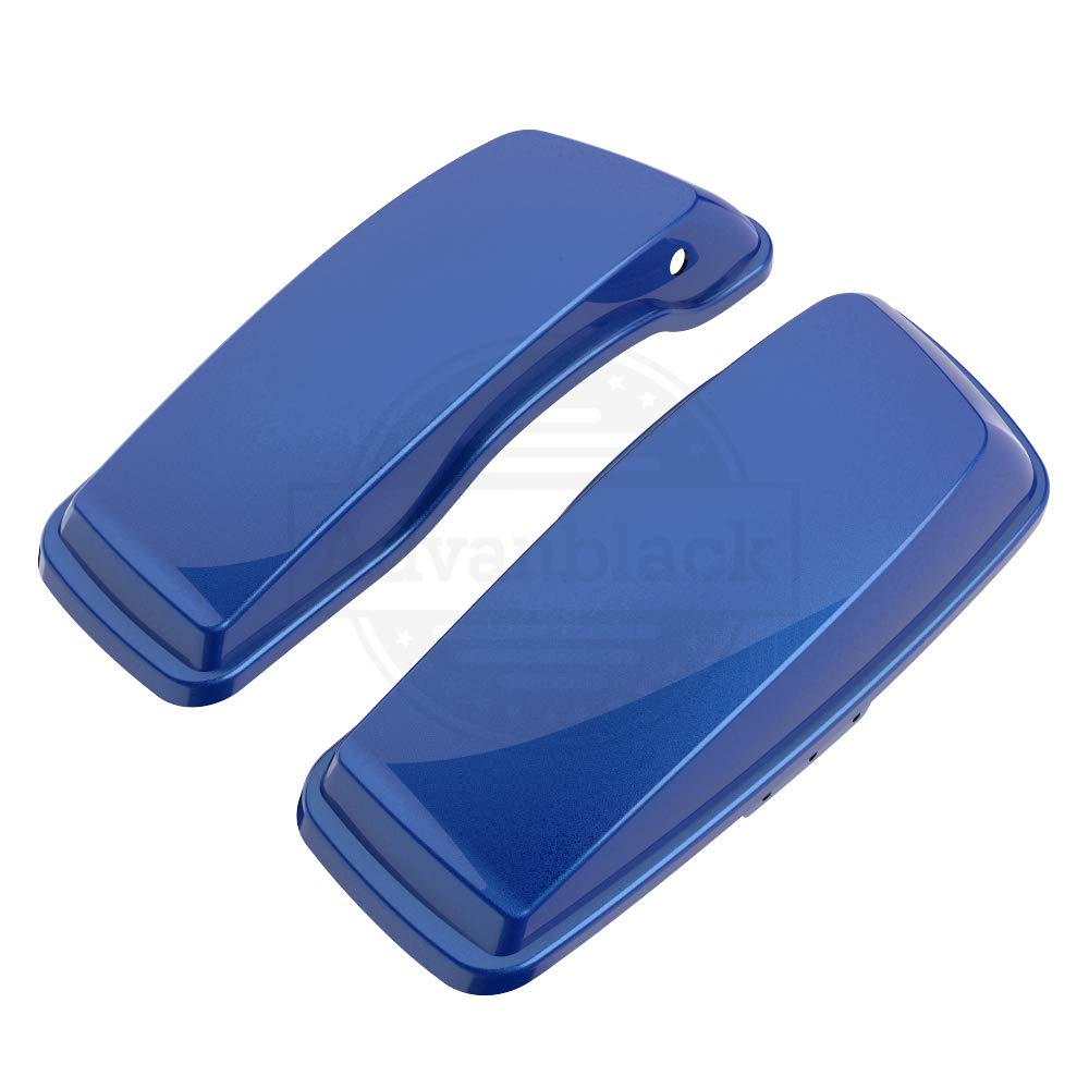 Moto Onfire Saddlebag Lids for Harley Touring Street Glide Road Glide Special 2014-2020 - Blue Max | Durable Motorcycle Accessories for Long Rides & Custom Bike Upgrades