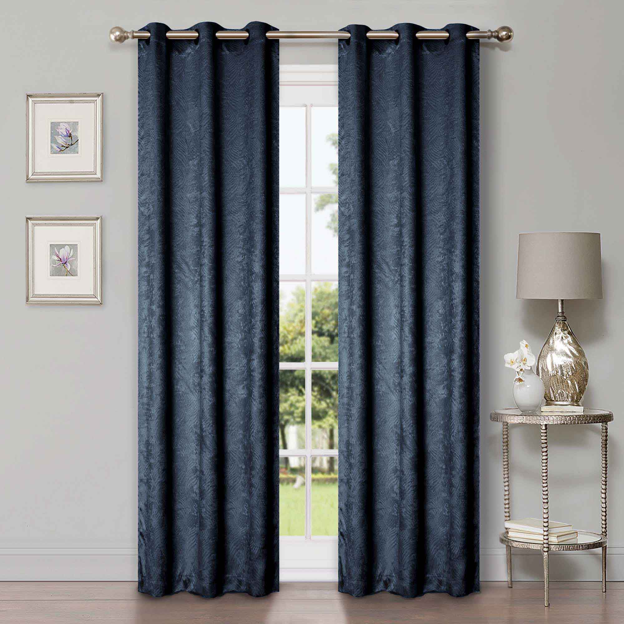 Waverly Modern Washable Blackout Curtains - Room Darkening Window Treatment Panel Set for Bedroom & Living Room - Noise Reducing Thermal Insulated Drapes for Better Sleep & Privacy