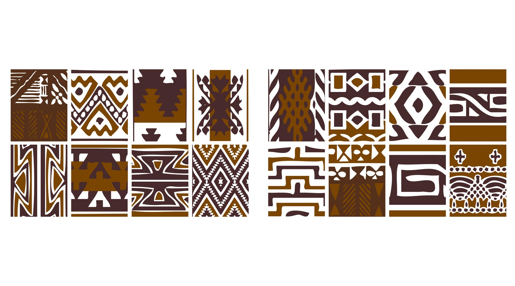 Brewster Home Fashions CR-58104 Crearreda Tribal Wall Stickers - Self-Adhesive Home Decor Decals for Living Room, Bedroom, Nursery & Office