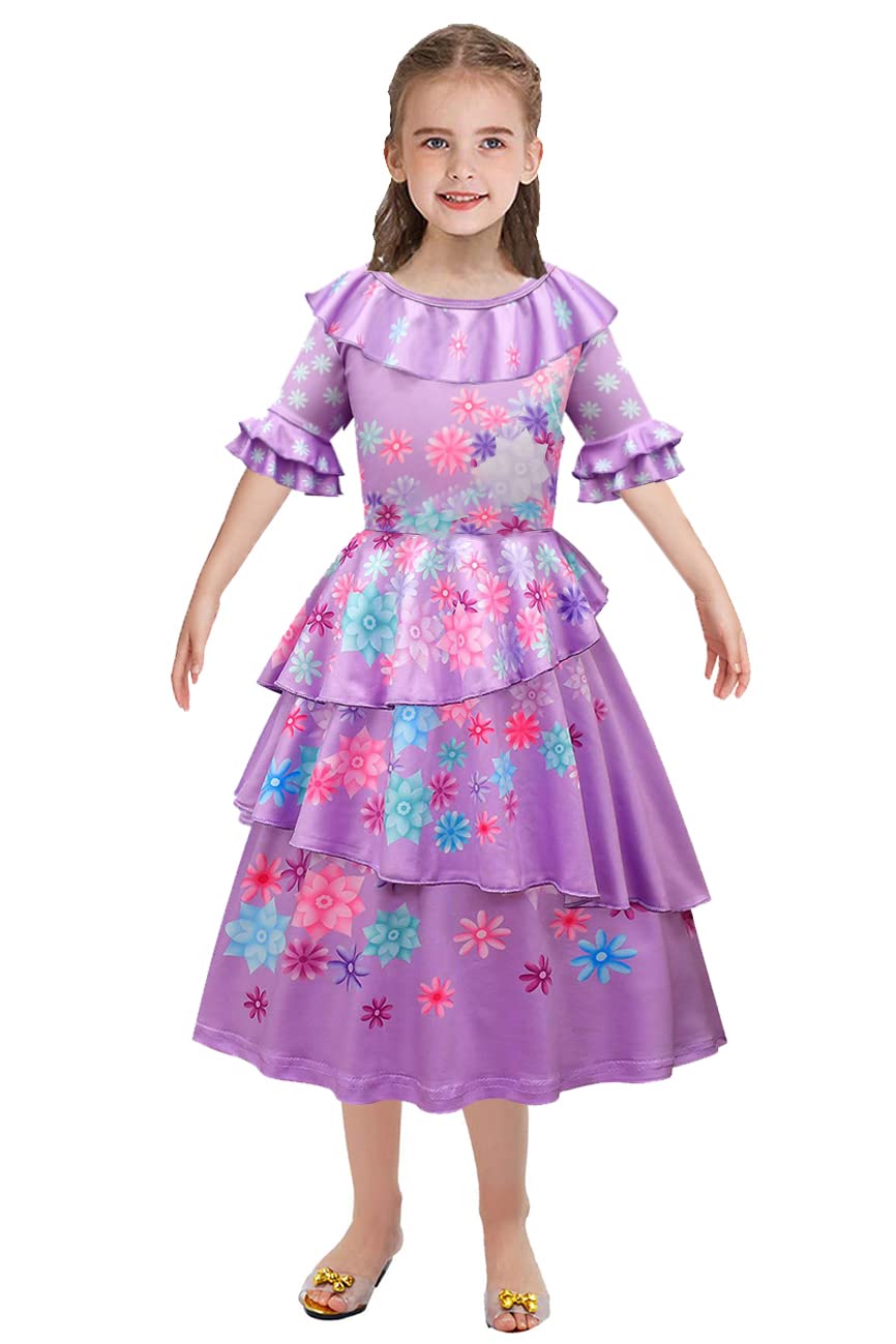 Cartoon Princess Dress for Girls - Kids Cosplay Costume, Fancy Party Dress Up for Halloween, Birthday, Christmas & Role Play