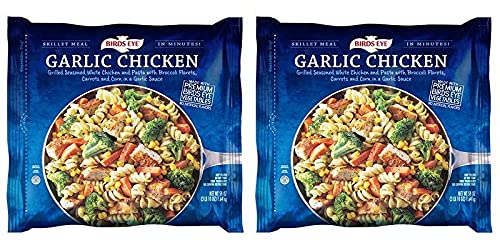Gourmet Kitchn Birds Eye Garlic Chicken Frozen Meal - Pack of 2 (58 oz Each) with Pasta, Chicken & Vegetables - Quick 5-Minute Dinner - Perfect for Busy Weeknights, Family Meals & Office Lunches