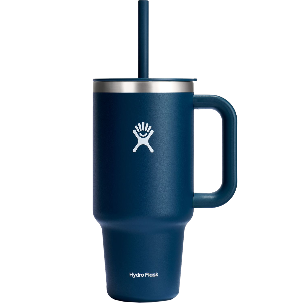 32 oz Insulated Stainless Steel Travel Tumbler with Lid & Straw - Leakproof Vacuum Flask for Hot & Cold Drinks - Perfect for Commuting, Camping, Hiking & Outdoor Adventures