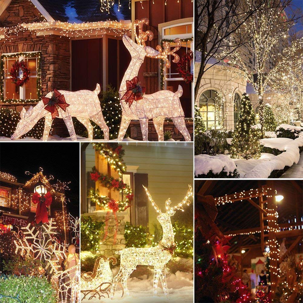 EShing 100 LED String Lights Dimmable, 33ft USB Powered Fairy Lights with Remote & Timer - Warm White Twinkle Lights for Indoor Outdoor Wedding, Party, Patio, Backyard, Room Decor - Perfect for Holiday, Christmas, Garden & Home Ambiance Lighting