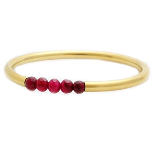 Garnet Beaded-Bangle