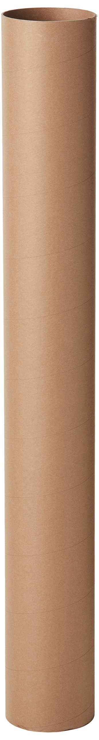 Tape Logic TLP6048KHD Heavy Duty Jumbo Mailing Tubes 6x48 Inches - 10 Pack Kraft Paper Shipping Tubes for Posters, Blueprints, Artwork & Documents - Secure Packaging & Shipping Solution