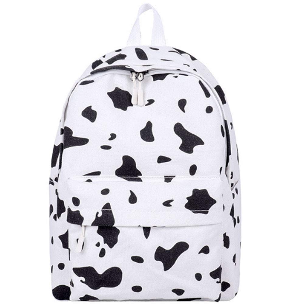 Women's Mini Backpack - Cute Cow Print Lightweight Bag for School & Travel