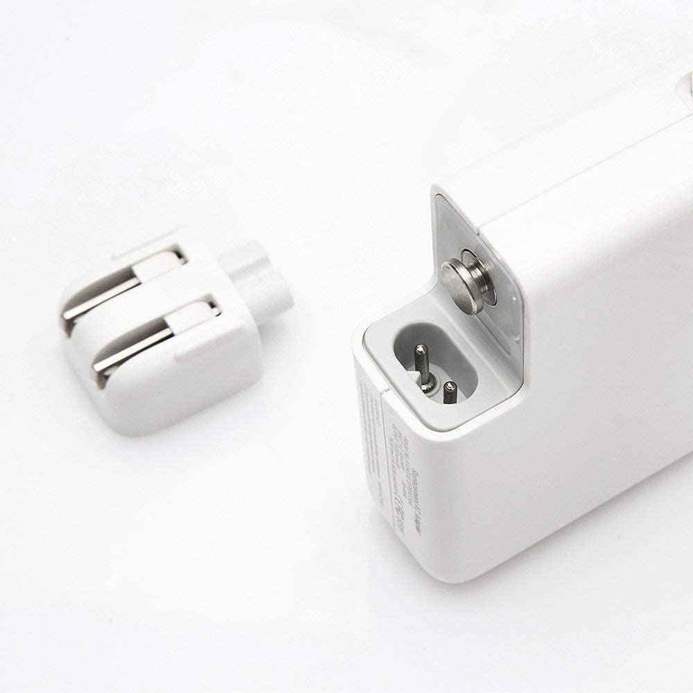 2-Pack US Standard Duck Head AC Wall Plug Adapter for MacBook, iBook, iPhone & iPod - Compatible with Mac Power Adapter Brick - Perfect for Home, Office & Travel Charging