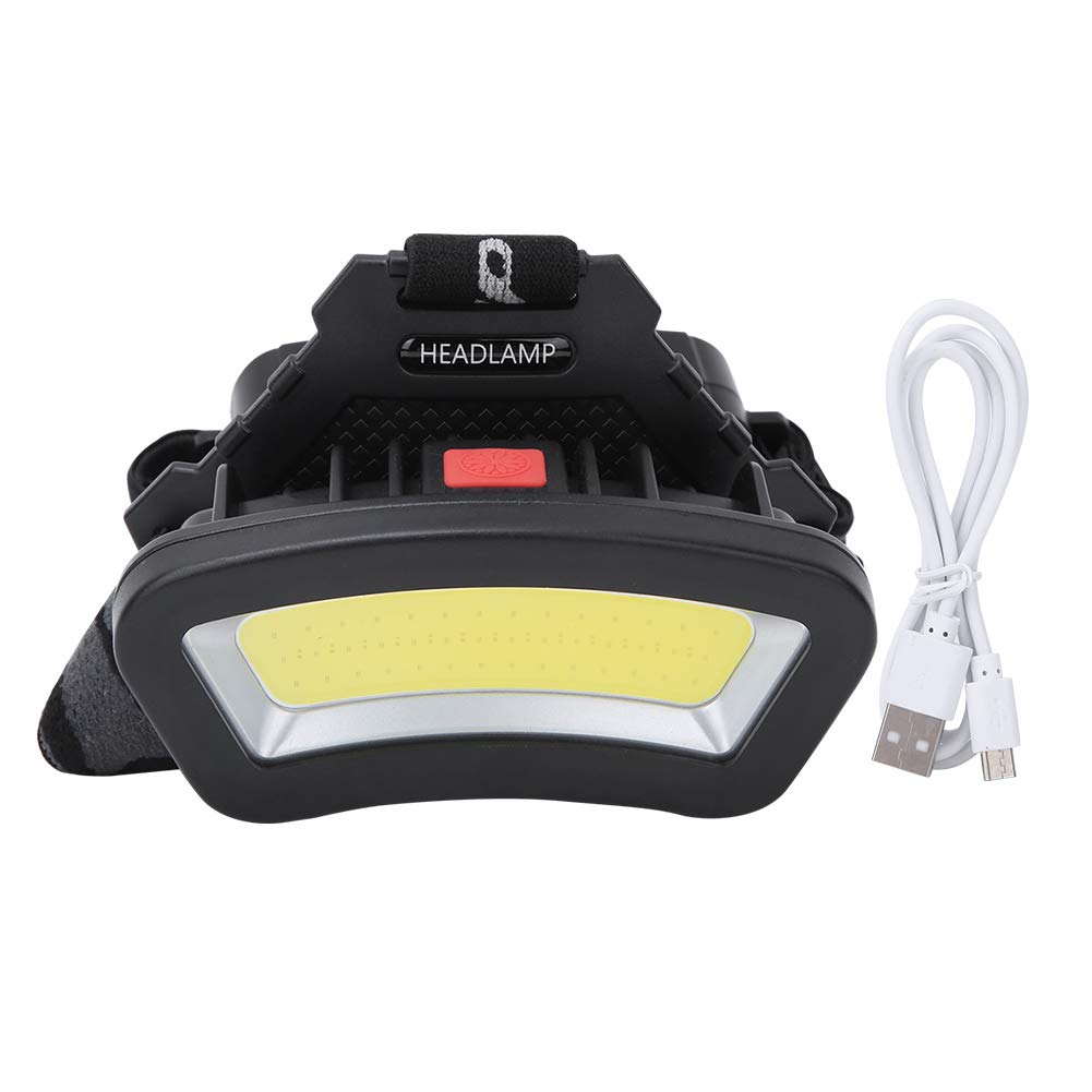 Andraw 11x5cm LED Fishing Headlamp - Rechargeable Headlight with Quick Charging & Easy Head Switch for Night Fishing, Camping, Hiking - Perfect Valentine's Day Gift for Outdoor Enthusiasts