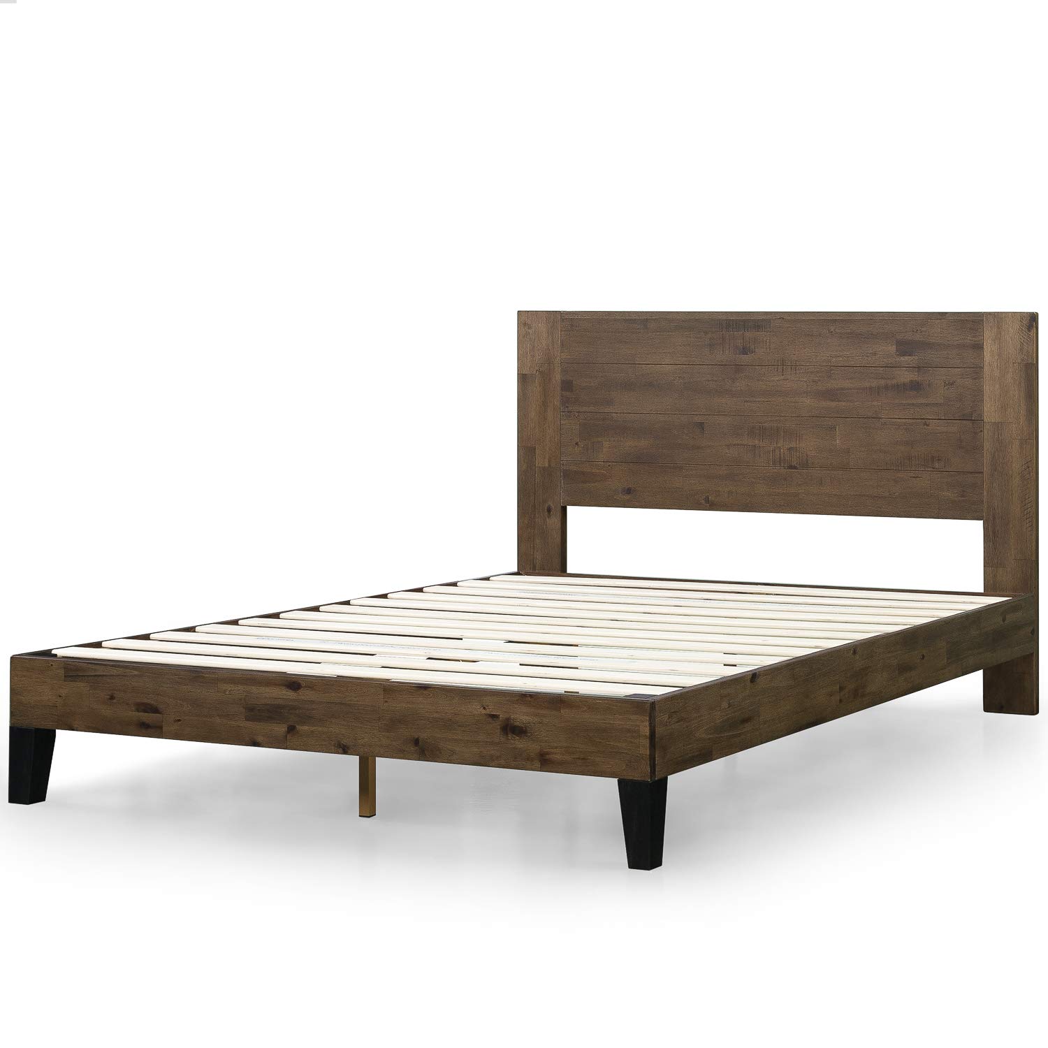 ZINUS Tonja Wood Platform Bed Frame with Headboard - Full Size Mattress Foundation with Wooden Slat Support - No Box Spring Needed - Easy Assembly - Perfect for Bedroom, Guest Room & Dorm Furniture